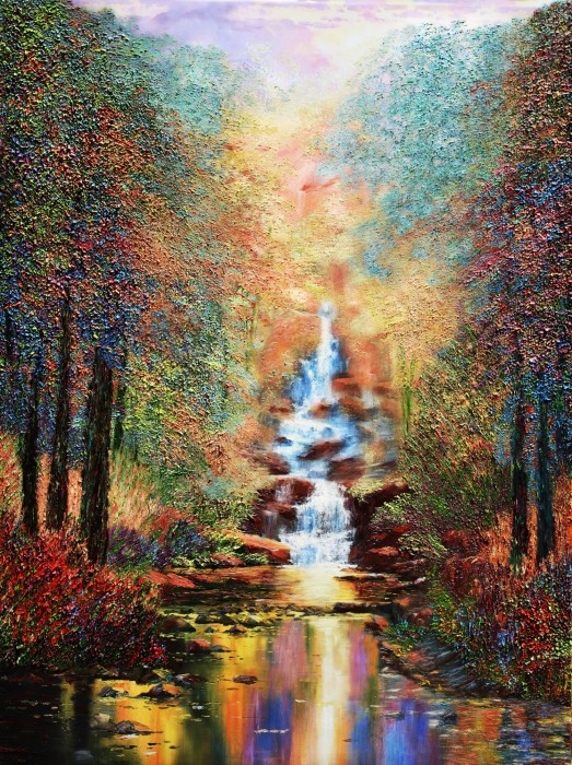 Enchanted Falls Painting